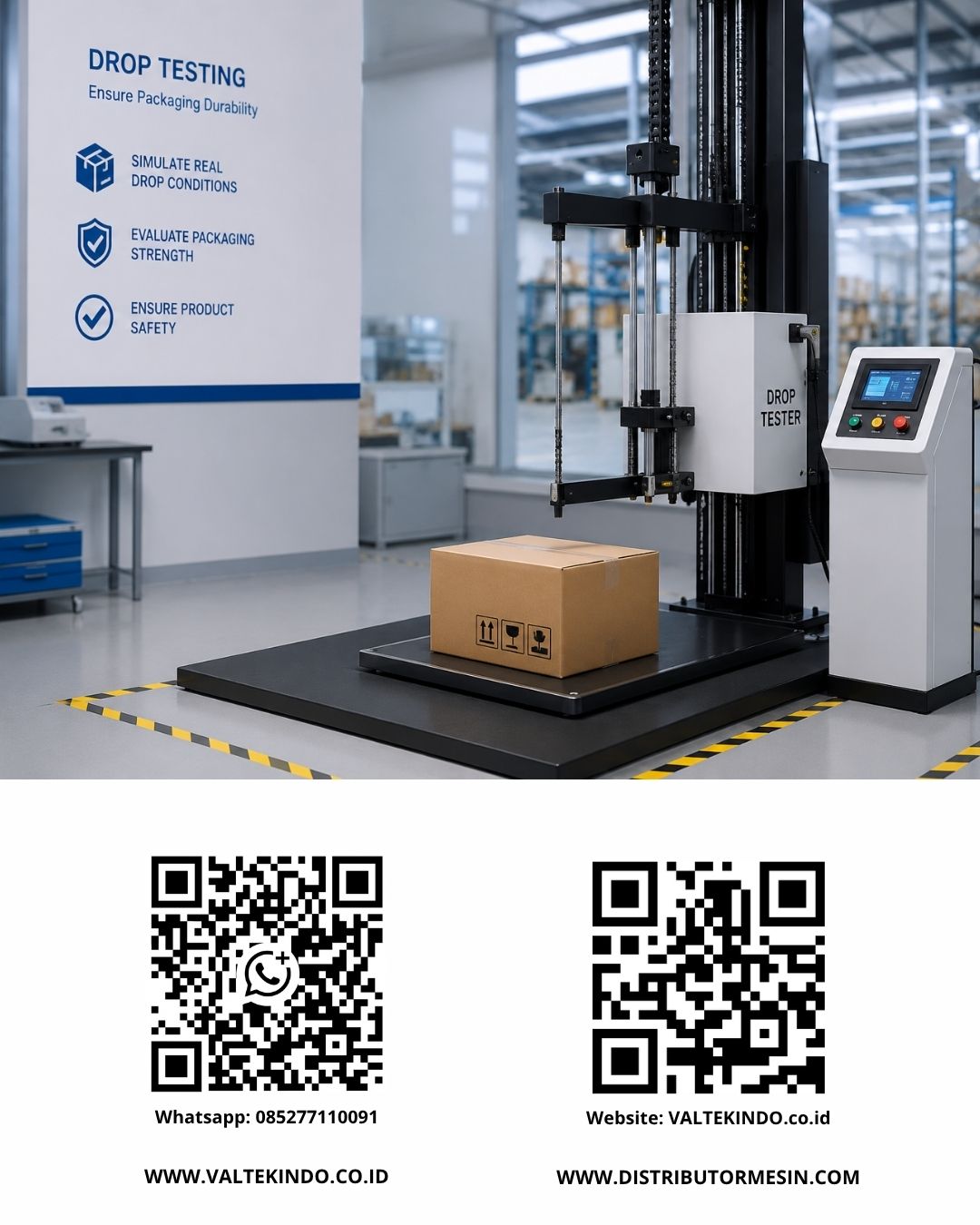 Peran Krusial Mesin Uji Jatuh (Drop Tester) dalam Memastikan Keamanan Kemasan Elektronik dan Logistik